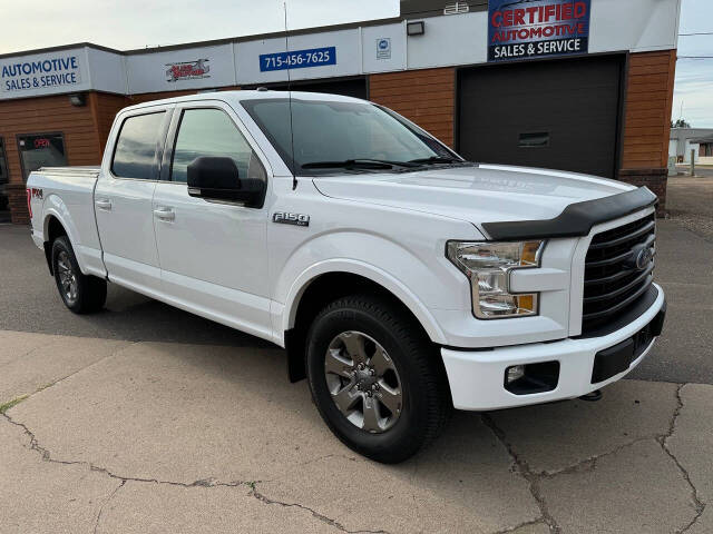 2016 Ford F-150 for sale at CERTIFIED AUTOMOTIVE SALES AND SERVICE in Ladysmith, WI