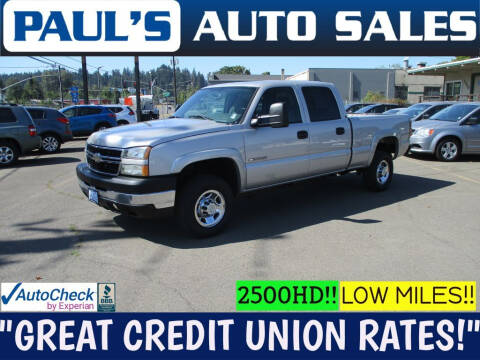 2007 Chevrolet Silverado 2500HD Classic for sale at Paul's Auto Sales in Eugene OR
