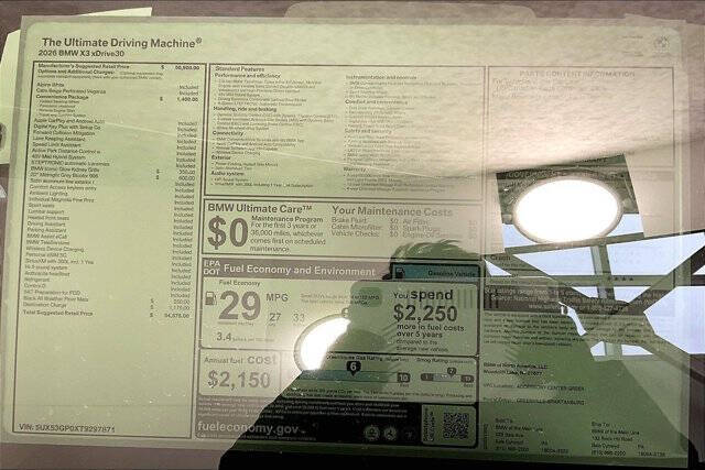 2026 BMW X3 30 xDrive