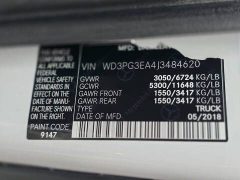 2018 Mercedes-Benz Metris Cargo