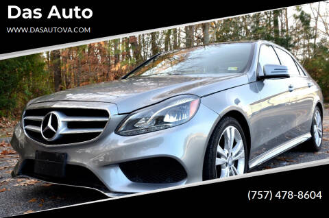 2014 Mercedes-Benz E-Class for sale at Das Auto in Virginia Beach VA