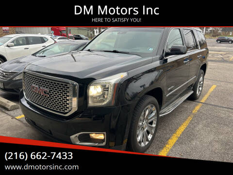 2015 GMC Yukon for sale at DM Motors Inc in Maple Heights OH