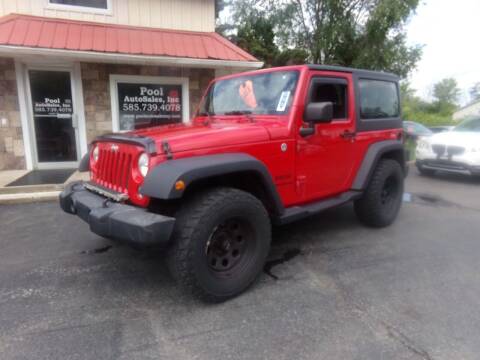 2014 Jeep Wrangler for sale at Pool Auto Sales Inc in Spencerport NY