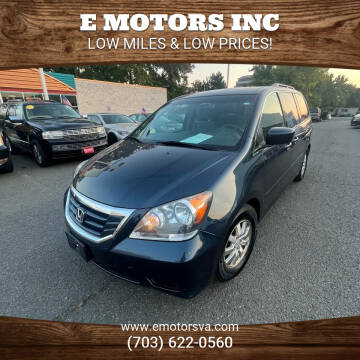 2010 Honda Odyssey for sale at E Motors INC in Vienna VA