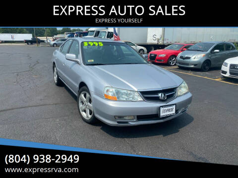 2002 Acura TL for sale at EXPRESS AUTO SALES in Midlothian VA
