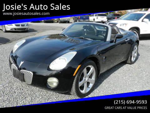 2007 Pontiac Solstice for sale at Josie's Auto Sales in Gilbertsville PA