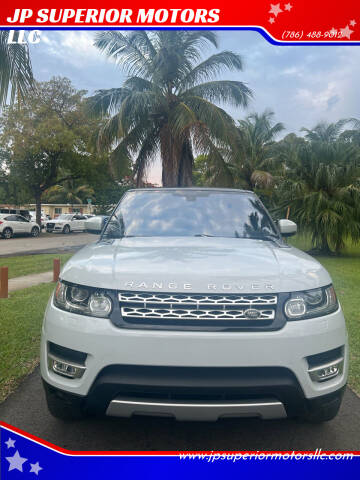 2016 Land Rover Range Rover Sport for sale at JP SUPERIOR MOTORS LLC in Opa Locka FL