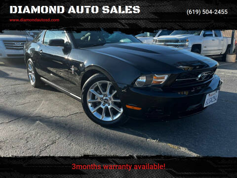 2010 Ford Mustang for sale at DIAMOND AUTO SALES in El Cajon CA