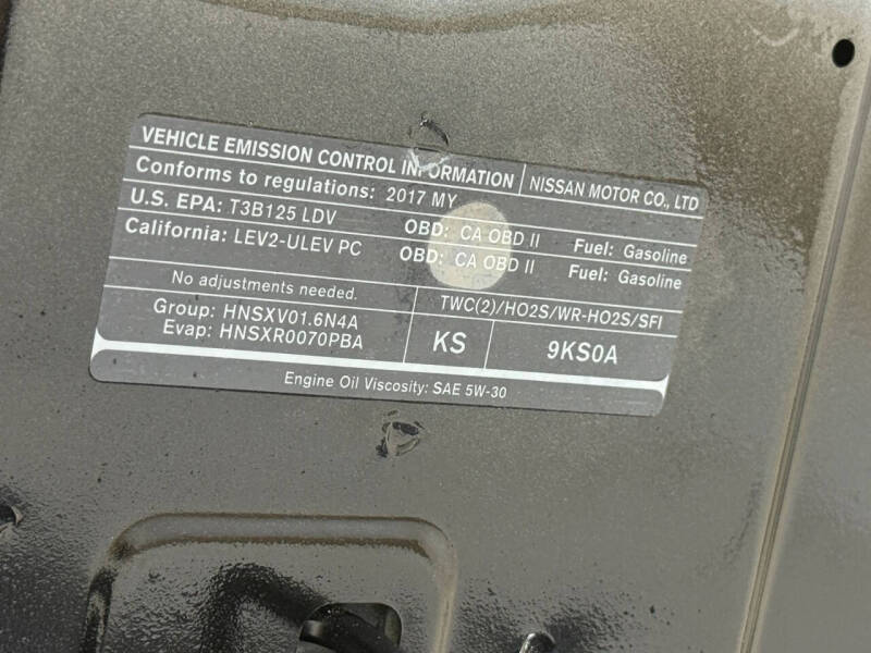 2017 Nissan Versa 1.6 S