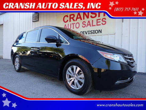 2014 Honda Odyssey for sale at CRANSH AUTO SALES, INC in Arlington TX