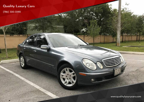2005 Mercedes-Benz E-Class for sale at Quality Luxury Cars in North Miami FL