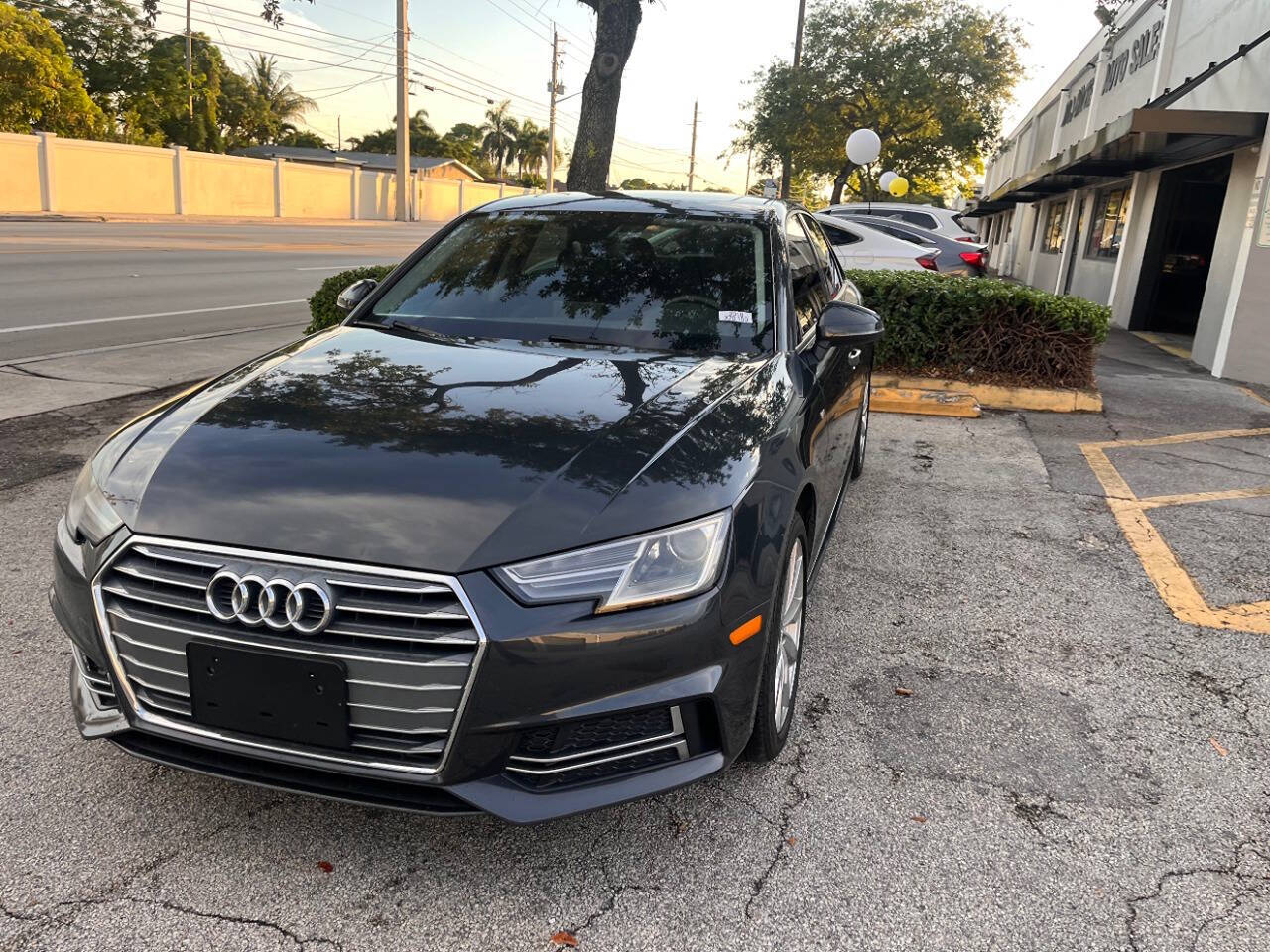 2018 Audi A4 for sale at M & J UNITED AUTO SALES in LAUDERDALE LAKES, FL