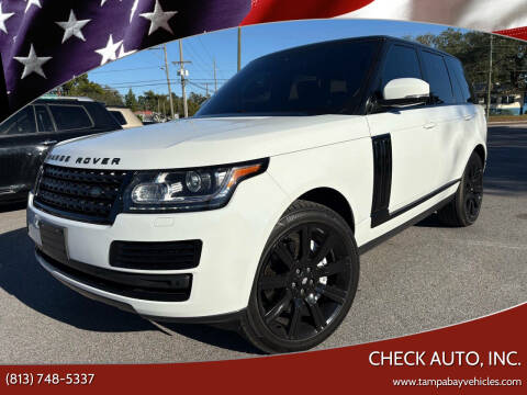 2016 Land Rover Range Rover for sale at CHECK AUTO, INC. in Tampa FL