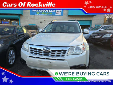 2012 Subaru Forester for sale at Cars Of Rockville in Rockville MD