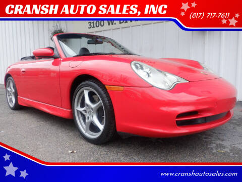 2002 Porsche 911 for sale at CRANSH AUTO SALES, INC in Arlington TX