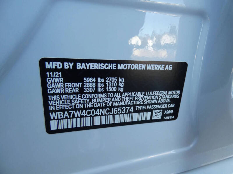 2022 BMW 7 Series 745e xDrive