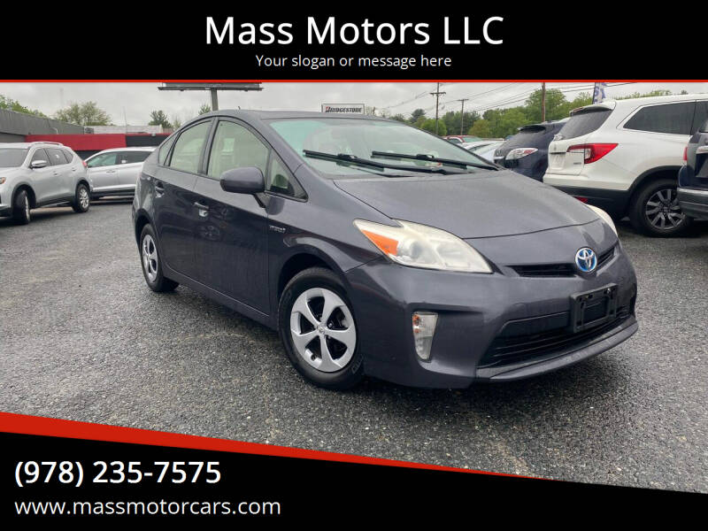 2013 Toyota Prius for sale at Mass Motors LLC in Worcester MA