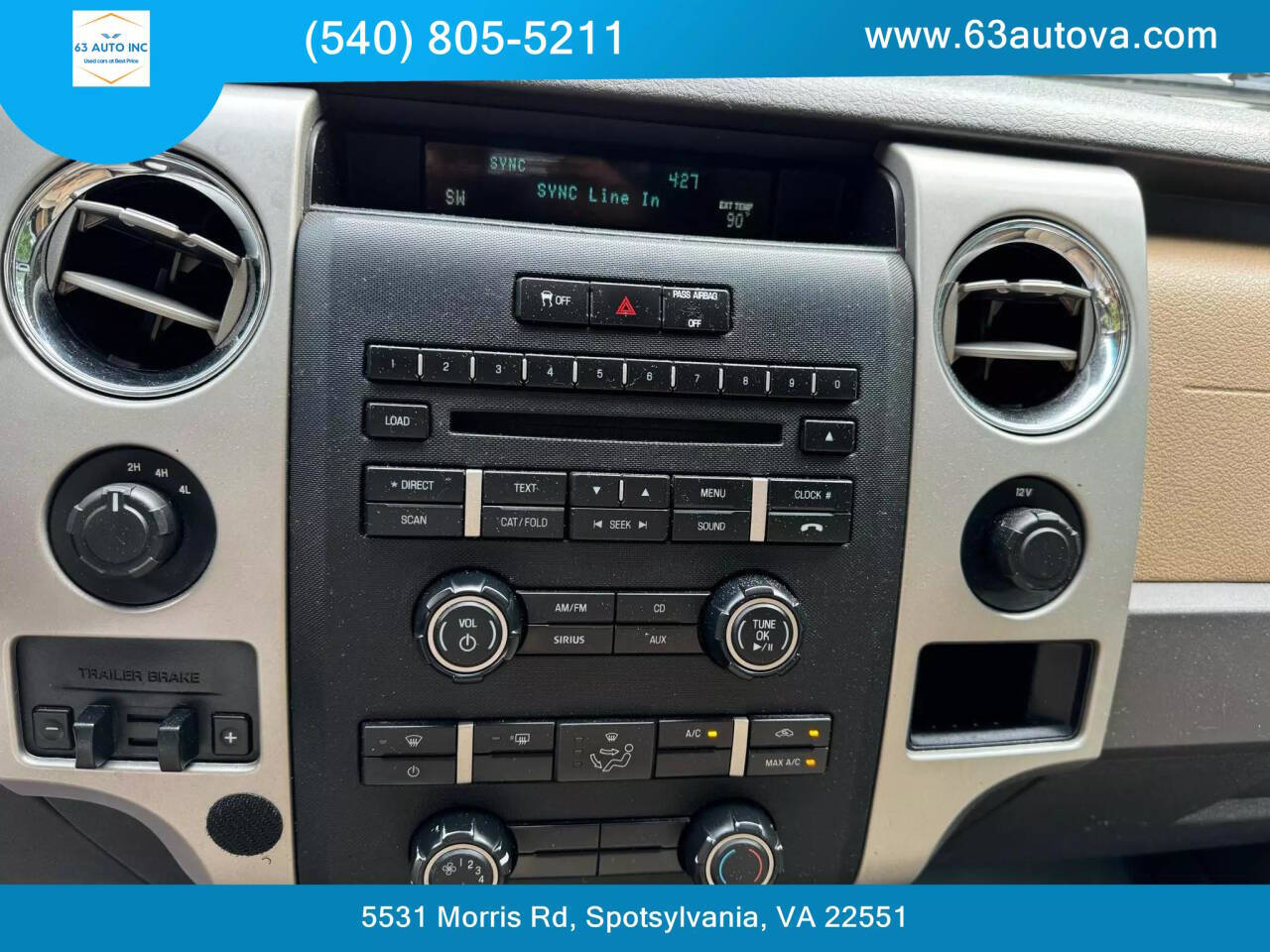 2011 Ford F-150 for sale at 63 Auto Inc in Spotsylvania, VA