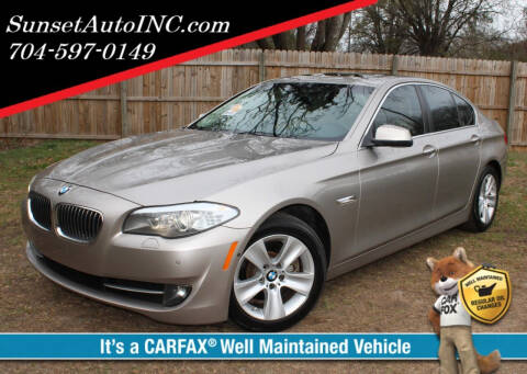 2011 BMW 5 Series for sale at Sunset Auto in Charlotte NC
