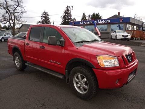 2012 Nissan Titan for sale at All American Motors in Tacoma WA