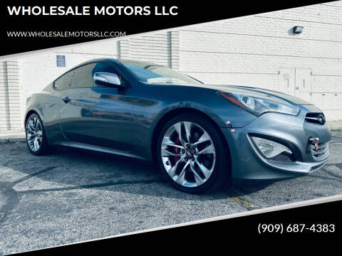 2015 Hyundai Genesis Coupe for sale at WHOLESALE MOTORS LLC in Riverside CA