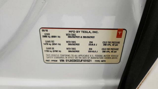 2018 Tesla Model X 75D