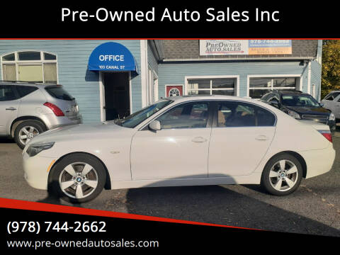2008 BMW 5 Series for sale at Pre-Owned Auto Sales Inc in Salem MA