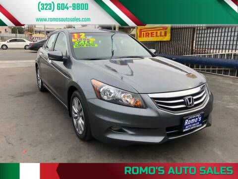 2012 Honda Accord for sale at ROMO'S AUTO SALES in Los Angeles CA