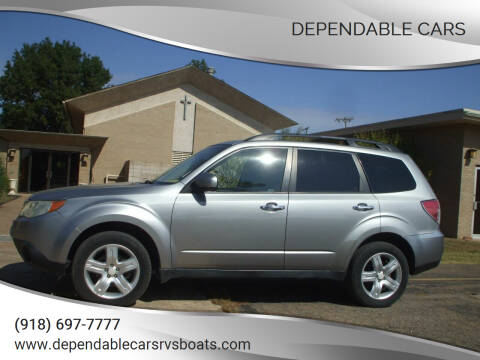 2009 Subaru Forester for sale at DEPENDABLE CARS in Mannford OK