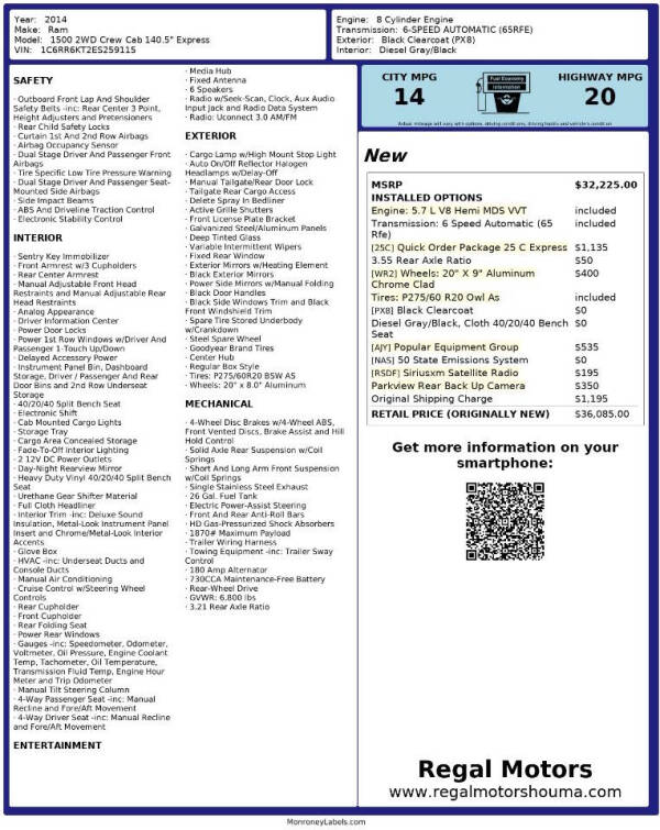 2014 RAM 1500 Express