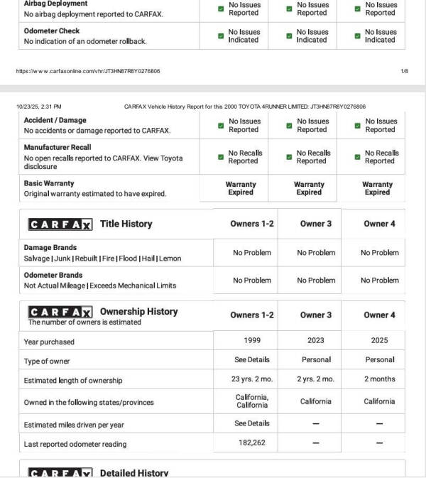 2000 Toyota 4Runner Limited