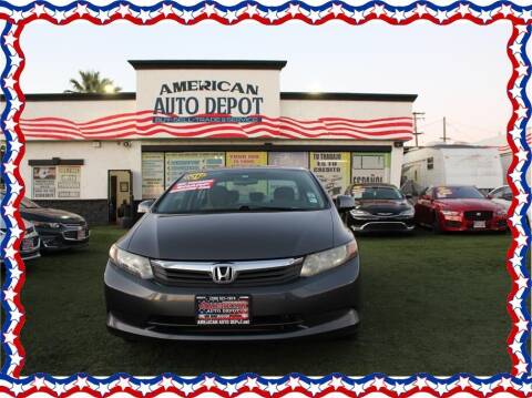2012 Honda Civic for sale at American Auto Depot in Modesto CA