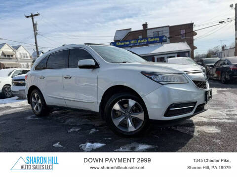 2016 Acura MDX for sale at Sharon Hill Auto Sales LLC in Sharon Hill PA