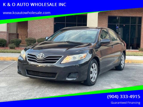 2011 Toyota Camry for sale at K & O AUTO WHOLESALE INC in Jacksonville FL