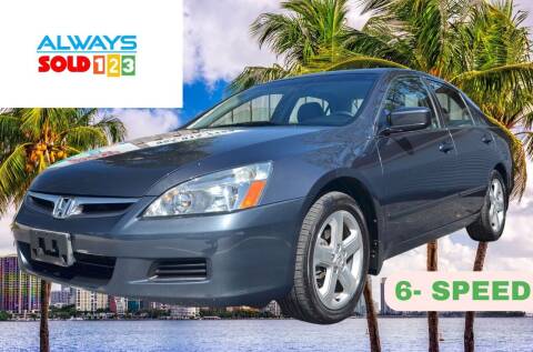 2007 Honda Accord for sale at ALWAYSSOLD123 INC in Fort Lauderdale FL