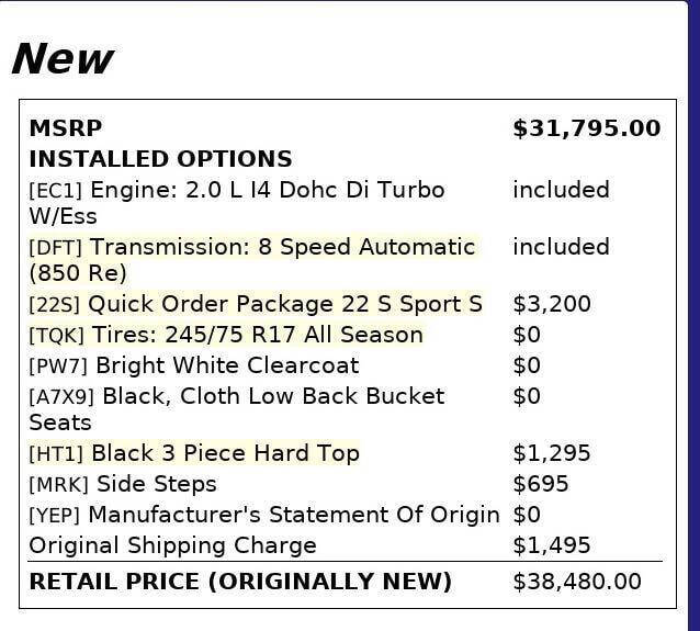 2020 Jeep Wrangler Unlimited Sport S