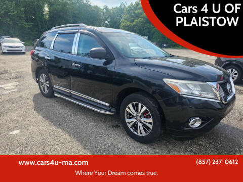 2014 Nissan Pathfinder for sale at Cars 4 U OF PLAISTOW in Plaistow NH