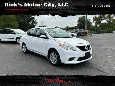 2014 Nissan Versa for sale at Rick's Motor City, LLC in Springfield MA