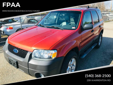 2006 Ford Escape for sale at FPAA in Fredericksburg VA