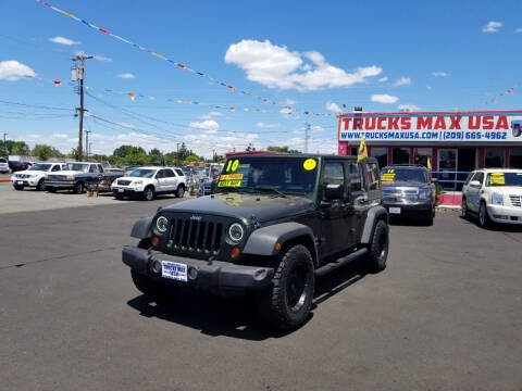 2010 Jeep Wrangler Unlimited for sale at Trucks Max USA in Manteca CA