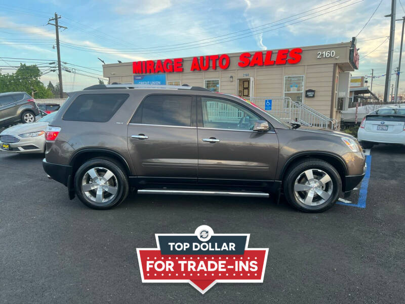 2012 GMC Acadia for sale at Mirage Auto Sales in Sacramento CA