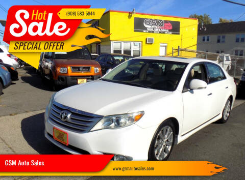 2011 Toyota Avalon for sale at GSM Auto Sales in Linden NJ