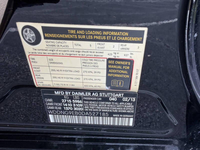 2013 Mercedes-Benz S-Class S 550 4MATIC