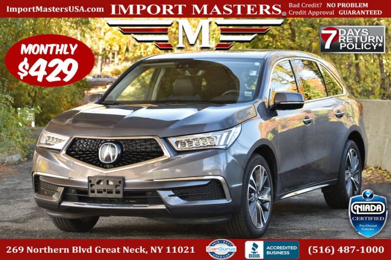 2019 Acura MDX for sale at Import Masters in Great Neck NY