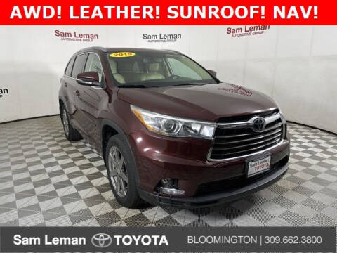 2015 Toyota Highlander for sale at Sam Leman Toyota Bloomington in Bloomington IL