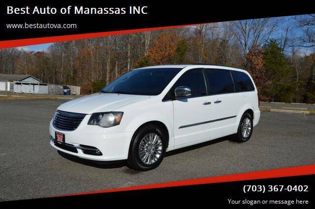 2016 Chrysler Town and Country for sale at Best Auto of Manassas INC in Manassas VA