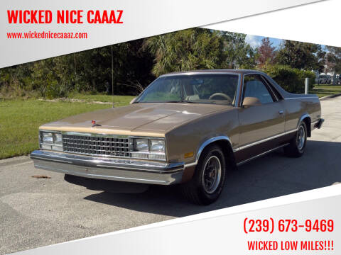 1986 Chevrolet El Camino for sale at WICKED NICE CAAAZ in Cape Coral FL