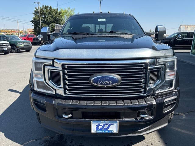 Used 2021 Ford F-450 Super Duty Platinum with VIN 1FT8W4DT9MEC32344 for sale in Madras, OR