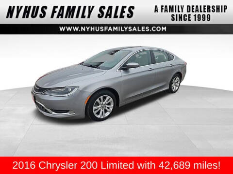 2016 Chrysler 200 for sale at Nyhus Family Sales in Perham MN