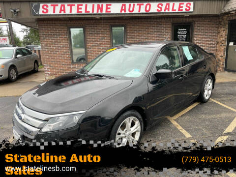 2012 Ford Fusion for sale at Stateline Auto Sales in South Beloit IL